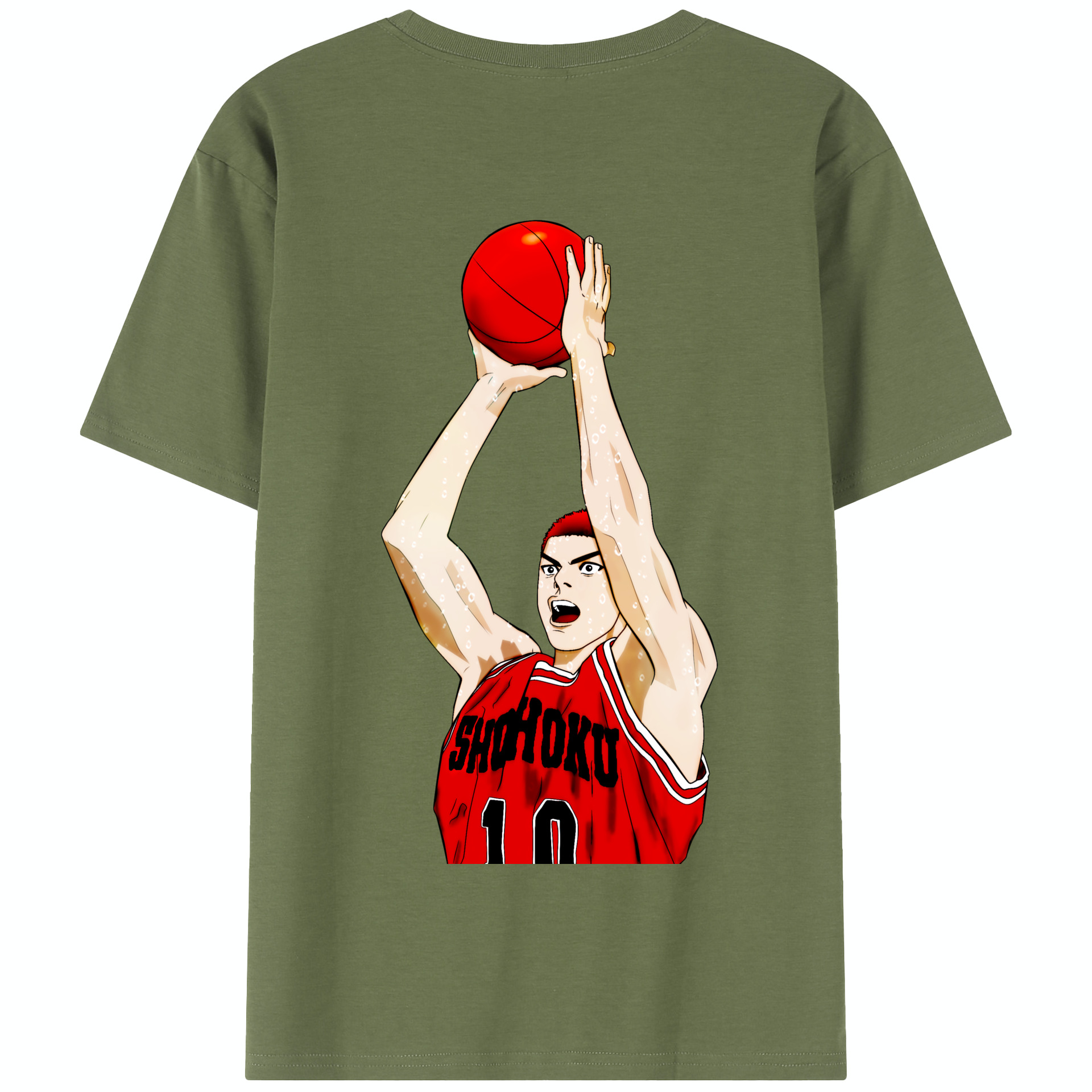SLAM DUNK／スラムダンク 綿100％半袖Tシャツ（背面プリント）